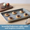 image:imageSur La Table Kitchen Essentials Bake Sale 3Piece Cookie Sheet Set  Nonstick Carbon Steel Baking Pans 13 15 18 Inch  Grey EasyClean Oven Trays for Cookies Roasting amp MoreLinen White