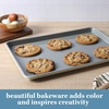 image:imageSur La Table Kitchen Essentials Bake Sale 3Piece Cookie Sheet Set  Nonstick Carbon Steel Baking Pans 13 15 18 Inch  Grey EasyClean Oven Trays for Cookies Roasting amp MoreLinen White