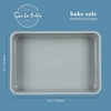 image:imageSur La Table Kitchen Essentials Bake Sale 3Piece Cookie Sheet Set  Nonstick Carbon Steel Baking Pans 13 15 18 Inch  Grey EasyClean Oven Trays for Cookies Roasting amp MoreLinen White