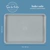 image:imageSur La Table Kitchen Essentials Bake Sale 3Piece Cookie Sheet Set  Nonstick Carbon Steel Baking Pans 13 15 18 Inch  Grey EasyClean Oven Trays for Cookies Roasting amp MoreLinen White