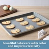 image:imageSur La Table Kitchen Essentials Bake Sale 3Piece Cookie Sheet Set  Nonstick Carbon Steel Baking Pans 13 15 18 Inch  Grey EasyClean Oven Trays for Cookies Roasting amp MoreLinen White
