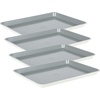 image:imageSur La Table Kitchen Essentials Bake Sale 3Piece Cookie Sheet Set  Nonstick Carbon Steel Baking Pans 13 15 18 Inch  Grey EasyClean Oven Trays for Cookies Roasting amp MoreLinen White