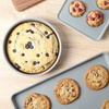 image:imageSur La Table Kitchen Essentials Bake Sale 3Piece Cookie Sheet Set  Nonstick Carbon Steel Baking Pans 13 15 18 Inch  Grey EasyClean Oven Trays for Cookies Roasting amp MoreLinen White