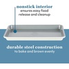 image:imageSur La Table Kitchen Essentials Bake Sale 3Piece Cookie Sheet Set  Nonstick Carbon Steel Baking Pans 13 15 18 Inch  Grey EasyClean Oven Trays for Cookies Roasting amp MoreLinen White