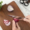image:imageSur La Table Kitchen Essentials Tasting Kitchen HighCarbon German Steel 7 Piece Full Tang Forged Cutlery Knife Block Set  Eggshell White WAshwood BlockBlack