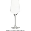 image:imageSur La Table Kitchen Essentials Vino Breeze Crystal Clear 18 OZ 4 Pack All Purpose White Wine Glass With Modern Curve SilhouetteGlass