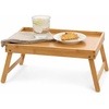 image:imageGibson Home Continental Bamboo Bed Tray with Folding Legs for Breakfast Eating Working Laptop Foldable Serving
