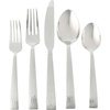 image:imageGibson Home Cowper Flatware Utensil Set 20PieceStainless Steel Silverware Service for 4  Polished Hammered Design