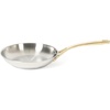 image:imageMartha Stewart Castelle 12Inch Stainless Steel Frying Pan with GoldTone Handle  TriPly Encapsulated Bottom Oven Safe amp Induction Safe Skillet for Searing and SautingStainless Steel W Gold Handle