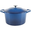 image:imageMartha Stewart Gatwick 7 QT Enamel Cast Iron Dutch Oven  Navy Blue HeavyDuty Durable Dutch Oven for Slow Cooking Braising and BakingClassic Blue
