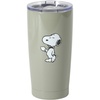 image:imagePeanuts Snoopy Stay Chill 17 oz Insulated Stainless Steel Tumbler with Lid Double Wall Thermal Drink Cup for Hot amp Cold Beverages White Cool SnoopyGreen