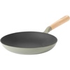 image:imageSur La Table Kitchen Essential Main Canteen 95 PreSeasoned Cast Iron Skillet wWood Handle Natural Nonstick Lightweight Frying Pan for Searing Sauting amp Everyday Cooking  BlueJuniper Green Skillet