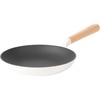 image:imageSur La Table Kitchen Essential Main Canteen 95 PreSeasoned Cast Iron Skillet wWood Handle Natural Nonstick Lightweight Frying Pan for Searing Sauting amp Everyday Cooking  BlueEggshell White Skillet