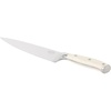 image:imageSur La Table Kitchen Essential Tasting Kitchen German Steel Chefs Knife 8Inch Stainless Steel Blade  Professional Kitchen Knife with Black Handle and Forged Full TangEggshell White