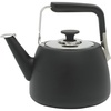 image:imageSur La Table Kitchen Essentials 2 Qt Heavy Gauge Brushed Stainless Steel Whistling Tea Kettle  Durable Stovetop KettleMatte Black