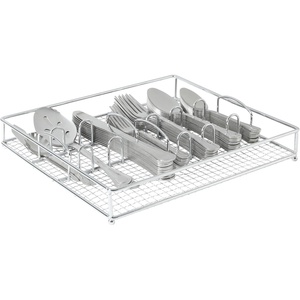 image:imageGibson Home South Bay 65Piece Stainless Steel Flatware Utensil Set with Wire Caddy  Silverware Service for 12 Plus Hostess Serving Pieces