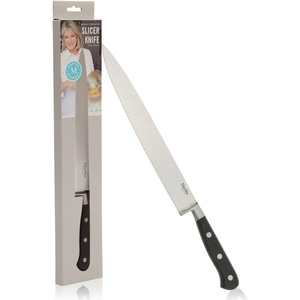 image:imageMartha Stewart Carverton 8 Chef Knife High Carbon Stainless Steel Kitchen Knives wBlack Triple Riveted HandleStainless Steel  Black Slicer