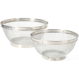 image:imageMartha Stewart Covello Stainless Steel Mesh Colander Set 2Pieces Silve