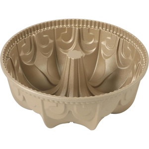 image:imageMartha Stewart Dunelle Decorative Fluted Cast Aluminun Round Cake Pan  10Cup Nonstick Tube Pan Champagne Gold BakewareChampagne Gold