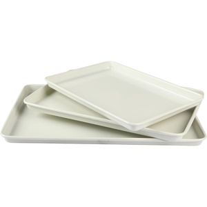 image:imageMartha Stewart Gallen 3Piece Cookie Sheet Set  13 15 17 Baking Pans Ceramic Nonstick PFAFree Carbon Steel  Oven Safe to 450F WarpResistant Easy to Clean  TaupeLinen White