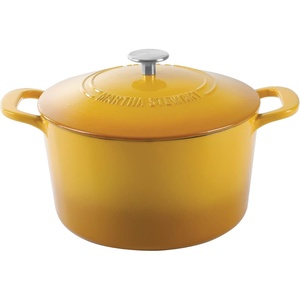 image:imageMartha Stewart Gatwick 7 QT Enamel Cast Iron Dutch Oven  Navy Blue HeavyDuty Durable Dutch Oven for Slow Cooking Braising and BakingYellow
