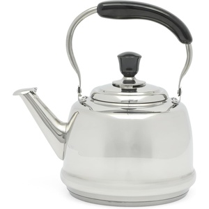 image:imageMartha Stewart Kingstree Large 2 Qt Stainless Steel Tea Kettle  Heavy Gauge Durable Whistling Tea Kettle for Stove Top Easy Pour Classic DesignStainless Steel
