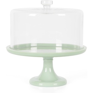 image:imageMartha Stewart Watercrest Glass Cake Stand 102 Inch Footed Pedestal Cake Plate with Scalloped Ruffled Edge Clear Handmade Glassware for Weddings Parties and Dessert DisplayGreen 10