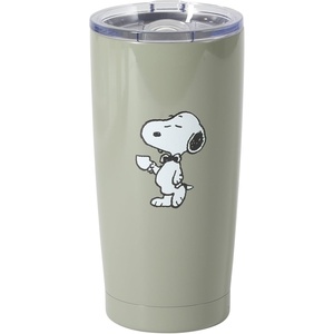 image:imagePeanuts Snoopy Stay Chill 17 oz Insulated Stainless Steel Tumbler with Lid Double Wall Thermal Drink Cup for Hot amp Cold Beverages White Cool SnoopyGreen