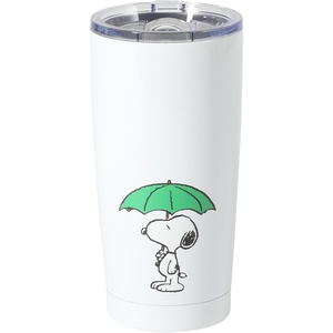 image:imagePeanuts Snoopy Stay Chill 17 oz Insulated Stainless Steel Tumbler with Lid Double Wall Thermal Drink Cup for Hot amp Cold Beverages White Cool SnoopyWhite Umbrella Snoopy