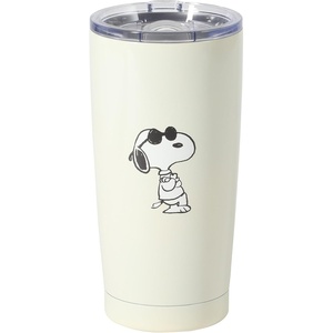 image:imagePeanuts Snoopy Stay Chill 17 oz Insulated Stainless Steel Tumbler with Lid Double Wall Thermal Drink Cup for Hot amp Cold Beverages White Cool SnoopyWhite Cool Snoopy