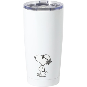 image:imagePeanuts Snoopy Stay Chill 17 oz Insulated Stainless Steel Tumbler with Lid Double Wall Thermal Drink Cup for Hot amp Cold Beverages White Cool SnoopyWhite Sunny Snoopy