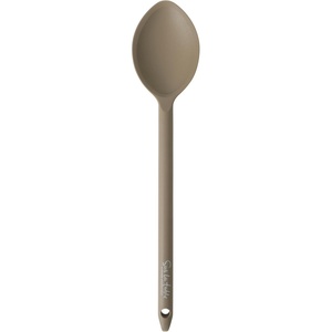 image:imageSur La Table Kitchen Essential Chefs Toolkit Silicone Soup Ladle with Beechwood handle  TaupeTaupe Silicone