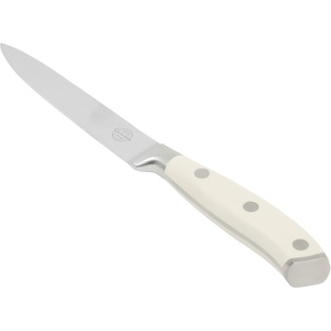 image:imageSur La Table Kitchen Essential Tasting Kitchen German Steel Slicer Knife 8Inch Stainless Steel Blade  Professional Kitchen Knife with White Handle and Forged Full TangEggshell White 5 Utility
