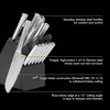 image:imageBabish 5 Piece 14116 German Steel Magnetic Knife Block Set Babish 5Piece Forged Kitchen Knife Block Set  14116 German Steel Cutlery with Magnetic Knife Holder  Professional Chef Knife SetStainless Blade  Handle
