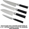 image:imageBabish 5 Piece 14116 German Steel Magnetic Knife Block Set Babish 5Piece Forged Kitchen Knife Block Set  14116 German Steel Cutlery with Magnetic Knife Holder  Professional Chef Knife SetStainless BladeBlack ABS Handle