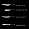image:imageBabish 5 Piece 14116 German Steel Magnetic Knife Block Set Babish 5Piece Forged Kitchen Knife Block Set  14116 German Steel Cutlery with Magnetic Knife Holder  Professional Chef Knife SetStainless BladeBlack ABS Handle