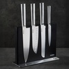 image:imageBabish 5 Piece 14116 German Steel Magnetic Knife Block Set Babish 5Piece Forged Kitchen Knife Block Set  14116 German Steel Cutlery with Magnetic Knife Holder  Professional Chef Knife SetStainless Blade  Handle