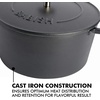 image:imageBabish 6Quart Round Enameled Cast Iron Dutch Oven with Lid  Red HeavyDuty Dutch Oven for Slow Cooking Braising amp BakingMatte Black