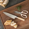 image:imageBabish HighCarbon 14116 German Steel 15 Piece Full Tang Forged Cutlery Kitchen Knife Block Set  Dark Pakka Wood HandleStainless BladeLight Pakka Wood Handle