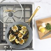 image:imagefrk AllInOne Platinum NonStick Fry Pan Skillet Meets Wok with Lid 11Inch Black amp GoldBlack  Gold Ceramic NonStick
