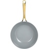 image:imagefrk AllInOne Platinum NonStick Fry Pan Skillet Meets Wok with Lid 11Inch Black amp GoldBlack  Gold Ceramic NonStick