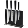 image:imageBabish 5 Piece 14116 German Steel Magnetic Knife Block Set Babish 5Piece Forged Kitchen Knife Block Set  14116 German Steel Cutlery with Magnetic Knife Holder  Professional Chef Knife SetStainless BladeBlack ABS Handle