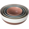image:image Gibson Elite William Crest 4 Piece Nesting Bowl Set Round Stoneware Mixing Bowls Reactive Glaze Finish 5 625 75 9 Prep amp Serving Bowls Microwave amp Dishwasher Safe  Assorted Colors