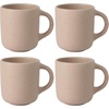 image:imageBloomhouse  Two Time Oprahs Favorite Things Winner  Corsica Clay 12 Piece Stoneware Rustic Reactive Glaze Dinnerware Set  Stackable Plates and Bowls Set Service for 4  Matte Sea Salt WhiteProsecco Blush Pink