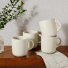 image:imageBloomhouse  Two Time Oprahs Favorite Things Winner  Corsica Clay 12 Piece Stoneware Rustic Reactive Glaze Dinnerware Set  Stackable Plates and Bowls Set Service for 4  Matte Sea Salt WhiteSea Salt White