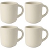 image:imageBloomhouse  Two Time Oprahs Favorite Things Winner  Corsica Clay 12 Piece Stoneware Rustic Reactive Glaze Dinnerware Set  Stackable Plates and Bowls Set Service for 4  Matte Sea Salt WhiteSea Salt White