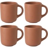 image:imageBloomhouse  Two Time Oprahs Favorite Things Winner  Corsica Clay 12 Piece Stoneware Rustic Reactive Glaze Dinnerware Set  Stackable Plates and Bowls Set Service for 4  Matte Sea Salt WhiteBurnt Apricot Terracotta