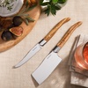 image:imageBloomhouse 35 Inch German Steel Paring Knife WWalnut Wood Forged HandleCheese Knife Set Olive Wood