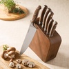 image:imageBloomhouse 35 Inch German Steel Paring Knife WWalnut Wood Forged HandleKnife Block Set Walnut Wood