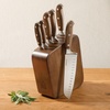 image:imageBloomhouse 35 Inch German Steel Paring Knife WWalnut Wood Forged HandleKnife Block Set Walnut Wood